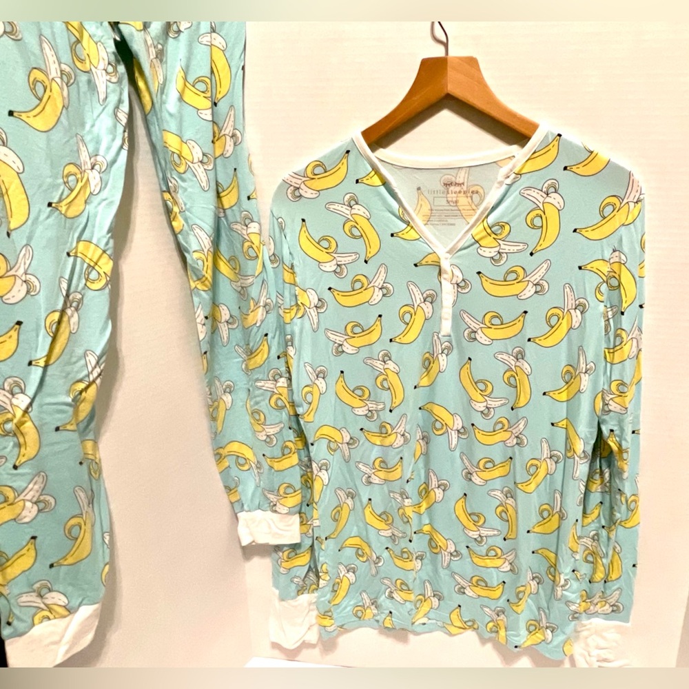 Little Sleepies Bananas Women’s Jogger Pajama Set size Small Long Sleeve - Picture 1 of 9